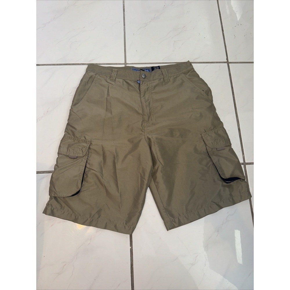 Vintage Quiksilver Shorts Men 32 Beige Cargo Baggy Streetwear Skater Hong Kong